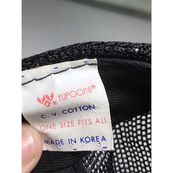 Vintage Cap NASA Astronaut Space Mens Snapback Trucker Mesh Hat Black 80s 90s - Picture 8 of 8